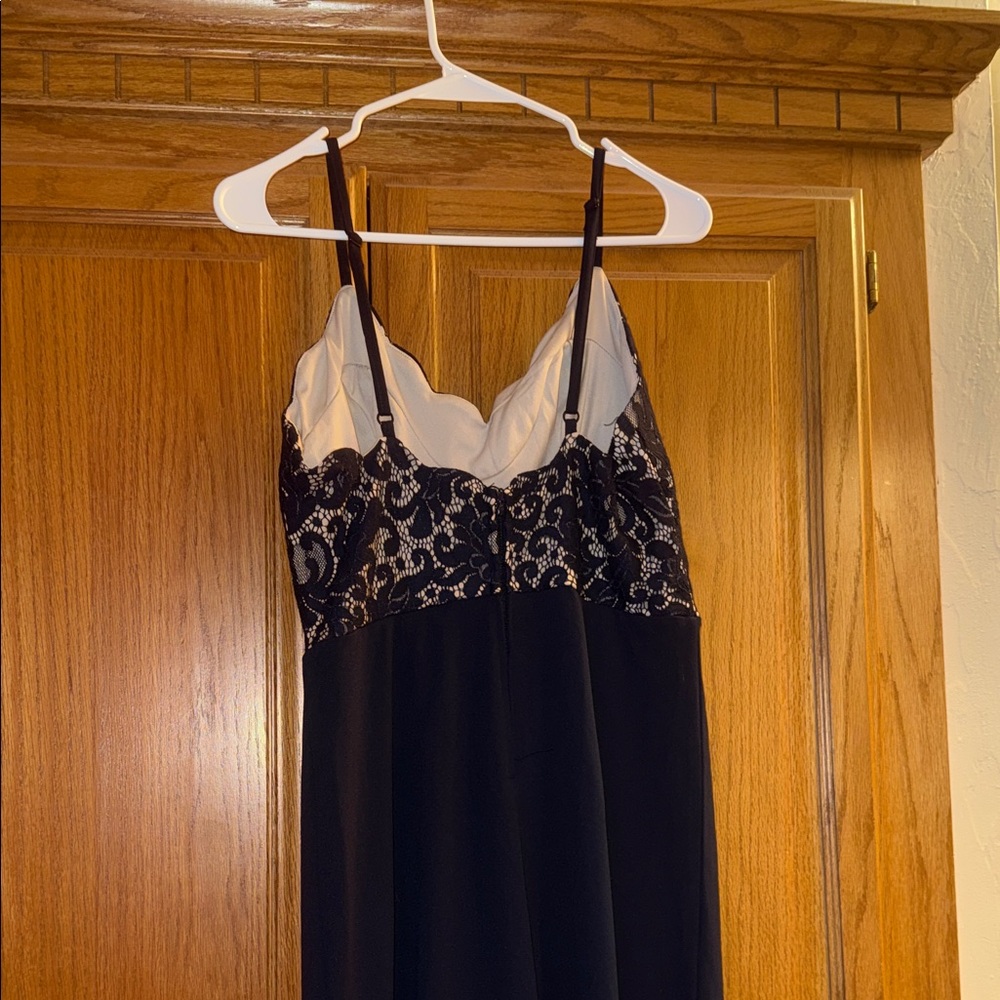Trixxi Black and Cream Lace Jumpsuit - Picture 5 of 7